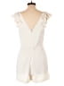 Amanda Uprichard 100% Polyester Solid Ivory Romper Size L - photo 2