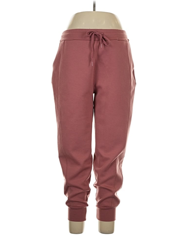 Pre-owned Zenana Track Pants In Burgundy