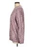 Athleta Floral Burgundy Pullover Sweater Size L - photo 5