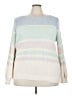 Heart-N-Crush Color Block White Pullover Sweater Size 3X - photo 1