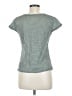 Peruvian Connection 100% Pima Cotton Teal Short Sleeve Top Size M - photo 2