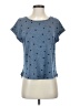 Bobeau Stars Blue Short Sleeve Top Size S - photo 1