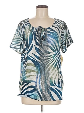 One World Short Sleeve Blouse (view 1)