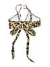 Summer Mae Animal Print Gold Swimsuit Top Size M - photo 2
