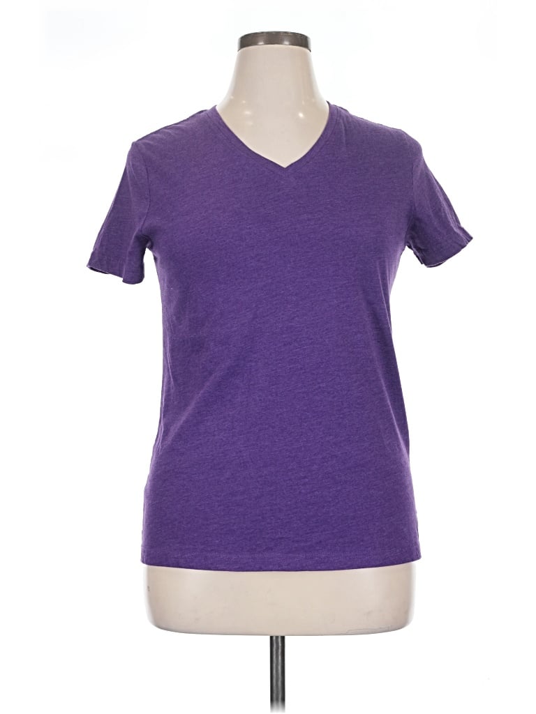 Pre-owned Faded Glory Short Sleeve T-shirt In Purple