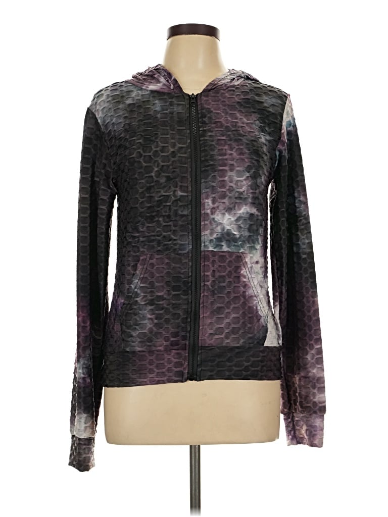 Assorted Brands Zip Up Hoodie In Purple