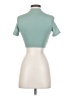 Bo+Tee Teal Short Sleeve Turtleneck Size XS - photo 2