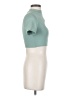 Bo+Tee Teal Short Sleeve Turtleneck Size XS - photo 4