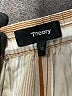 Theory 100% Triacetate Stripes Ivory Casual Pants Size 12 - photo 7