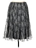 Coldwater Creek 100% Polyester Stars Silver Formal Skirt Size 14 - photo 2