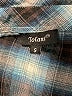 Tolani Plaid Blue Long Sleeve Button-Down Shirt Size S - photo 7