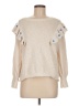 Something Navy Tan Pullover Sweater Size M - photo 1