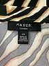 Haver Animal Print Ivory Long Sleeve Blouse Size S - photo 7