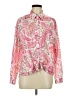 Unbranded 100% Polyester Paisley Pink Long Sleeve Blouse Size M - photo 1
