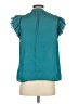 Current Air 100% Polyester Teal Sleeveless Blouse Size XS - photo 2