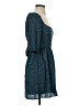 Forever 21 100% Polyester Hearts Teal Casual Dress Size S - photo 4