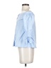 Likely 100% Cotton Blue 3/4 Sleeve Button-Down Shirt Size XS - photo 5