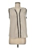 Covington 100% Polyester Ivory Sleeveless Blouse Size M - photo 1