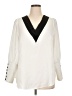 Shein Curve 100% Polyester Ivory 3/4 Sleeve Blouse Size 1X - photo 1