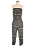 Forever 21 100% Rayon Graphic Gray Jumpsuit Size S - photo 1