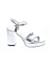 Stuart Weitzman Silver Heels Size 9 - photo 1