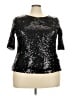 Unbranded Black 3/4 Sleeve Top Size 4X - photo 1