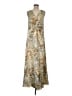 Halogen 100% Polyester Animal Print Tan Casual Dress Size M - photo 1