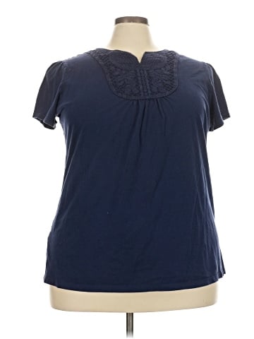 Just My Size Short Sleeve Blouse (view 1)