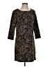 North Style Paisley Brown Casual Dress Size S - photo 1