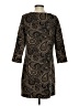 North Style Paisley Brown Casual Dress Size S - photo 2
