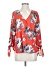 Everleigh 100% Polyester Orange 3/4 Sleeve Blouse Size S - photo 1