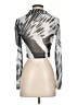 Princess Polly Metallic Silver Long Sleeve Blouse Size 4 - photo 2