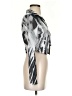 Princess Polly Metallic Silver Long Sleeve Blouse Size 4 - photo 4