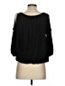 Relativity Black 3/4 Sleeve Blouse Size S - photo 2