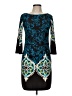 INTERMISSION Paisley Teal Cocktail Dress Size 6 - photo 1
