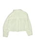 Zara Stars Green Long Sleeve Button-Down Shirt Size 6 - 7 - photo 2