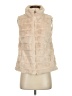Dylan 100% Polyester Ivory Faux Fur Vest Size S - photo 1