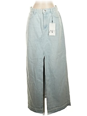 Zara Denim Skirt (view 1)