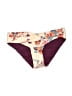 Mossimo Floral Burgundy Swimsuit Bottoms Size S - photo 1
