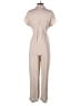 Maurices 100% Rayon Solid Tan Jumpsuit Size XS - photo 2