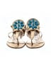 Tibi 100% Leather Gold Sandals Size 5 1/2 - photo 2