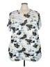 Torrid Blue Short Sleeve Blouse Size 5X Plus (5) - photo 1