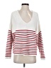 MNG Stripes White Pullover Sweater Size S - photo 1