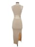 Unbranded Solid Tan Casual Dress Size S - photo 2