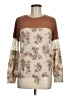 Jolt Floral Brown Pullover Sweater Size M - photo 1