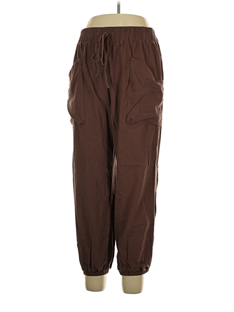 Pre-owned Shein Curve Cargo Pants In Brown