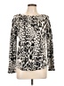 Chico's Animal Print Ivory Pullover Sweater Size Lg (2) - photo 1