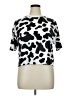 Hot Topic Animal Print Silver Short Sleeve Turtleneck Size XL - photo 1