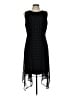 DKNY 100% Polyester Polka Dots Black Cocktail Dress Size 10 - photo 1