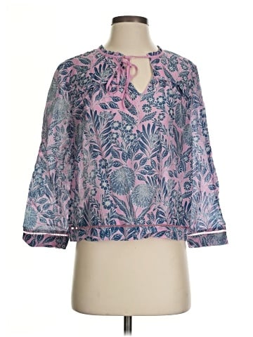 J.Crew x Abigail Borg 3/4 Sleeve Blouse (view 1)